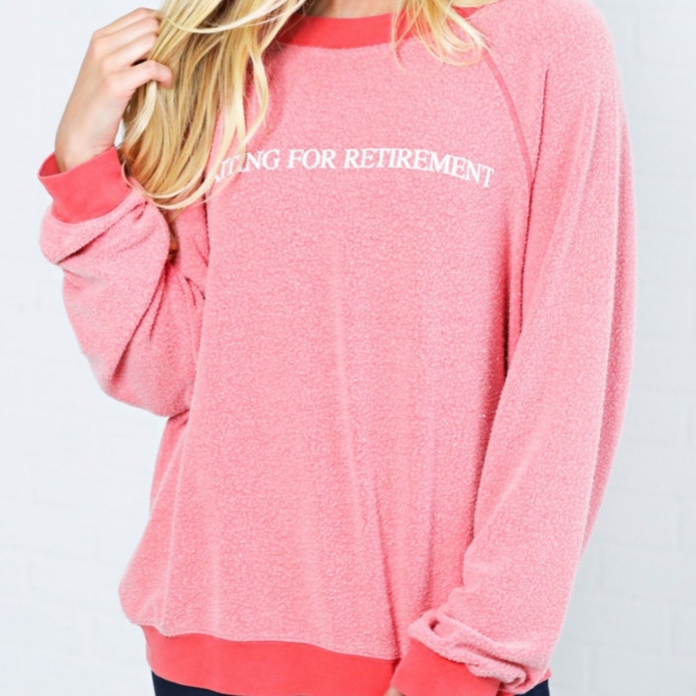 WILDFOX Waiting for Retirement Fuzzy Sweater